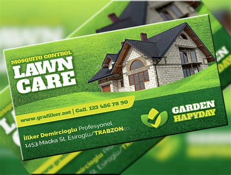14+ Landscaping Business Card Templates - Word, PSD
